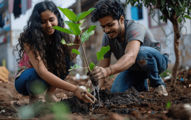 Plantation at Police Station
